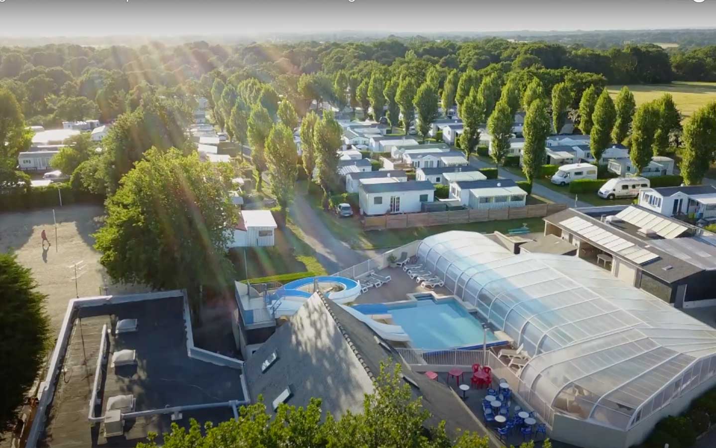Vue aérienne du Camping Domaine du Morbihan