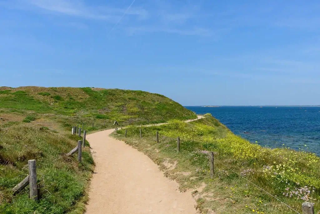 GR 34 au niveau de Quiberon dans le Morbihan en Bretagne Sud