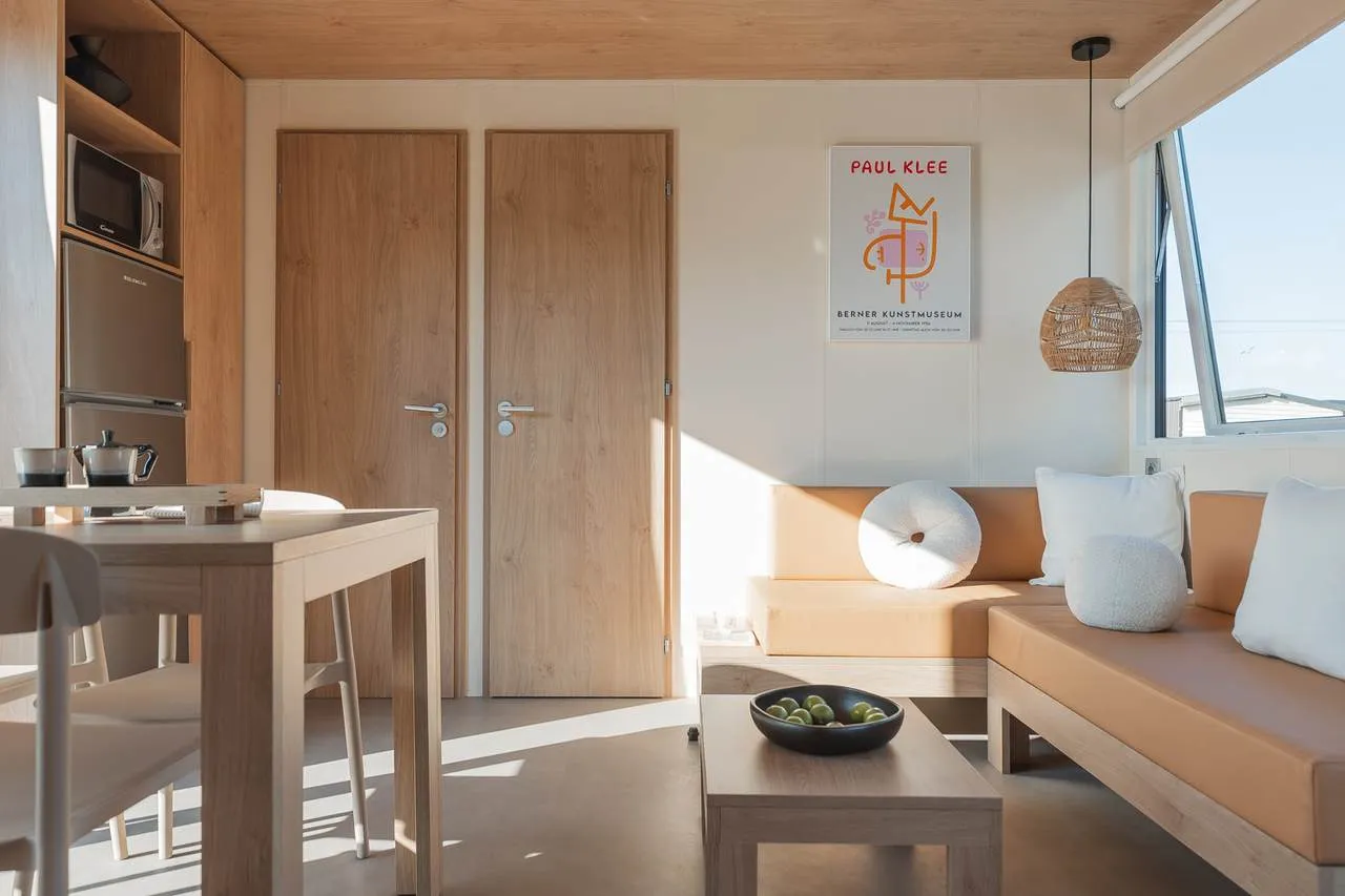 Coin salon du Mobil-home Confort 3 chambres