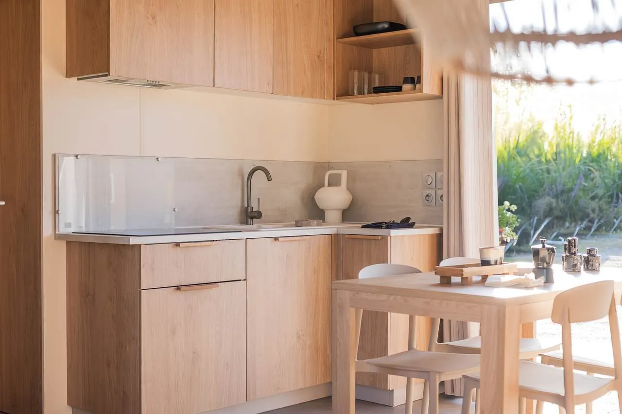 Coin cuisine du Mobil-home Confort 3 chambres
