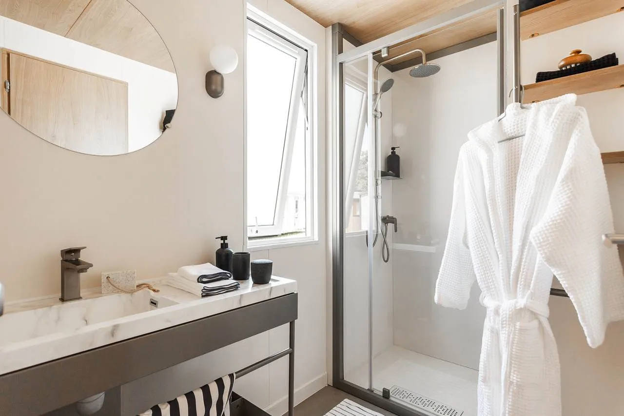 Salle de bains du Mobil-home Confort 3 chambres